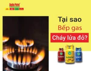 Bếp gas bị đỏ lửa