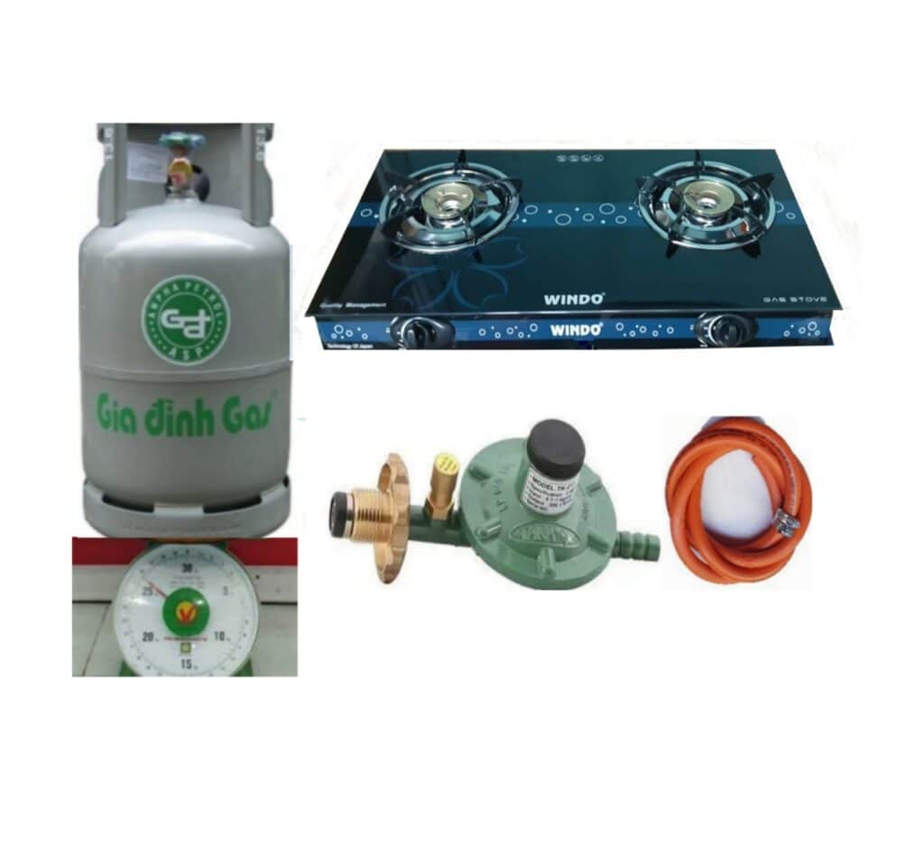 Bộ bình bếp gas đôi